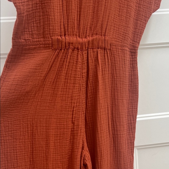 Rust Button-Down Jumpsuit - Picture 5 of 5
